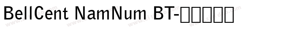 BellCent NamNum BT字体转换